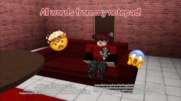 All words from my notepad - Part 1