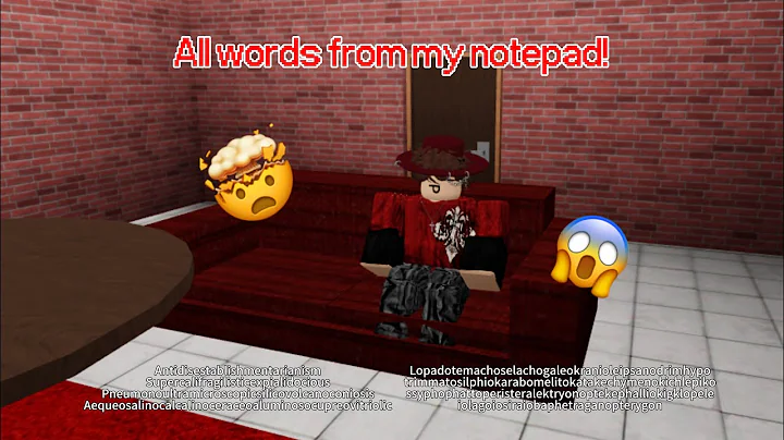 All words from my notepad - Part 1