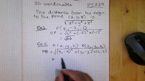 GCE edexcel pure 12.1 vectors 3d coordinates