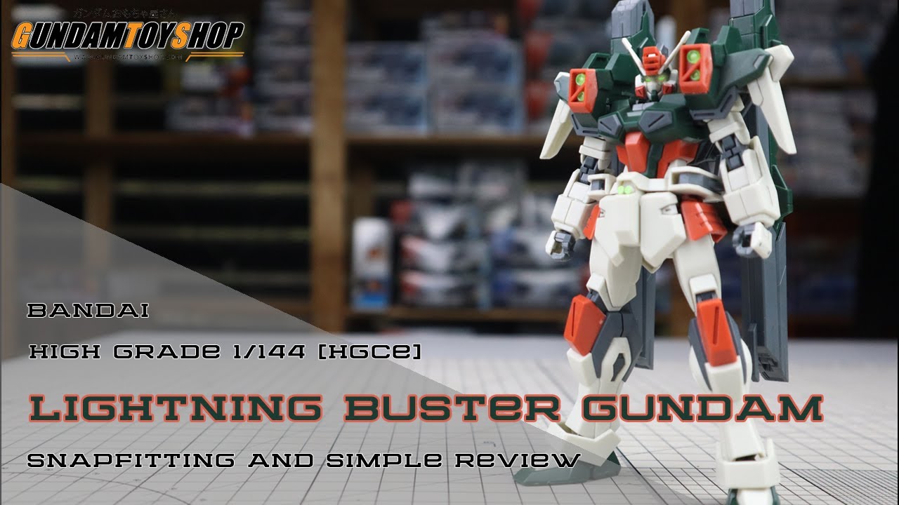 L BUILD ハイビームブラスター Bandai High Grade HG 1/144 Lightning Buster Gundam Sample