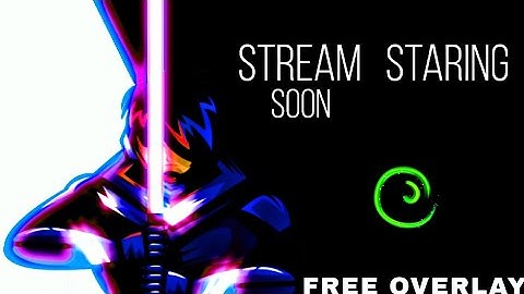 STREAM STARTING SOON OVERLAY TEMPLATE FREE DOWNLOAD NO COPYRIGHT FREE TO USE -😀