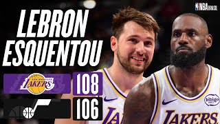 Lebron And Luka Shine As Lakers Beat The Jazz In A Downtothewire Game  Highlights