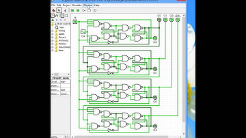 Digital 4 Bit NAND Gated J-K Flip Flop Ripple Counter via Logisim! Superbee ACE