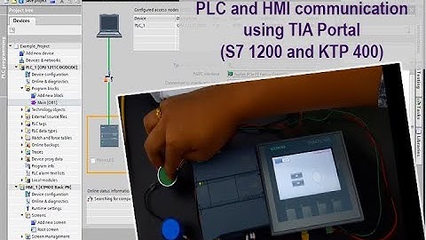 PLC and HMI interfacing with Ethernet using SIEMENS TIA Portal