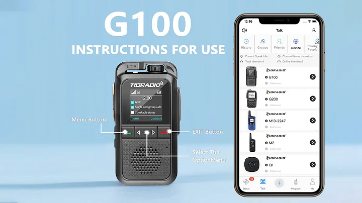 G100 Global Free-APP 4G PoC Radio Operation Tutorial #tidradio #4g #publictalk #talktome #rapid