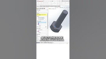 🔩 Creating a bolt in SolidWorks ⚙️ — Quick Tutorial! #solidworkstutorial #cad #solidworks
