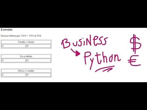 How to make an exercise in html for accounting management with a python script