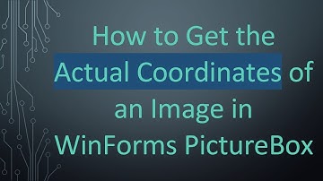 How to Get the Actual Coordinates of an Image in WinForms PictureBox