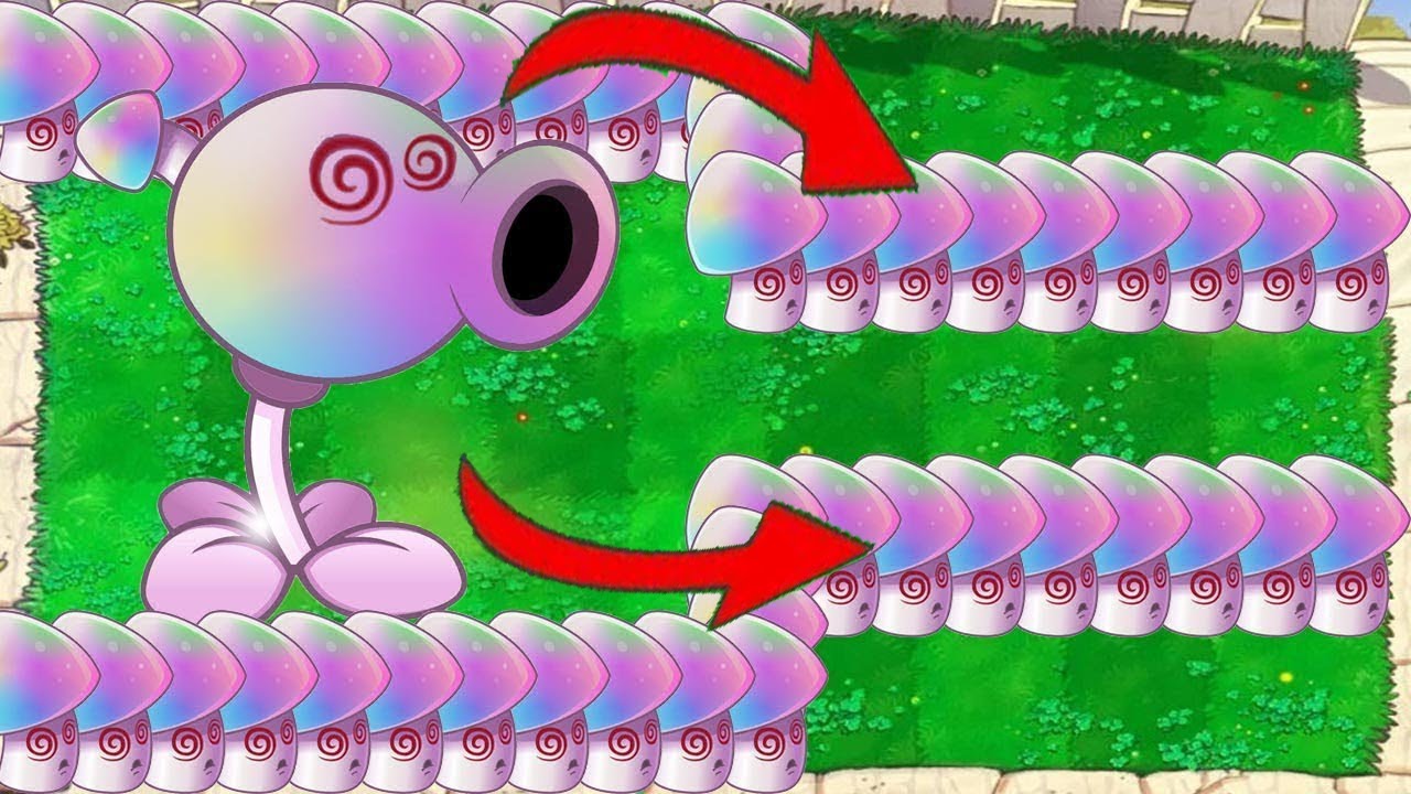 Scaredy Shroom Hypno vs Gargantuar - Plants vs Zombies Hack - YouTube