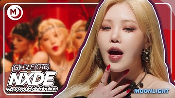 (How Would) (G)I-DLE (OT6)  (여자아이들) Sing "NXDE" Line Distribution (color coded)//Moonlight