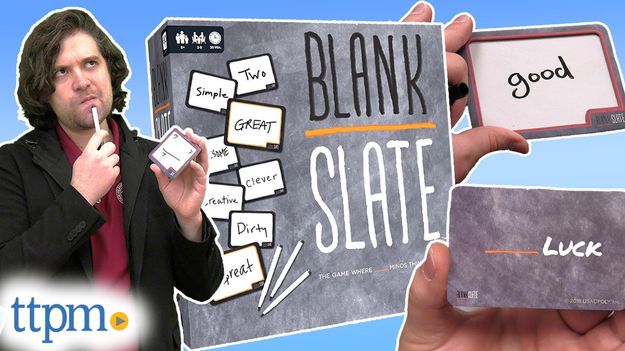 Blank Slate Board Game from USAopoly Instructions + Review! YouTube