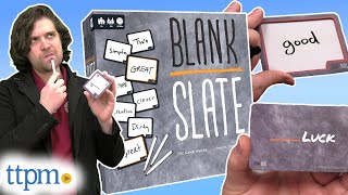 Blank Slate Board Game From Usaopoly Instructions Review