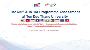 TDTU | Bế mạc đợt đánh giá ngoài của AUN-QA tại TDTU cho 03 chương trình đào tạo
