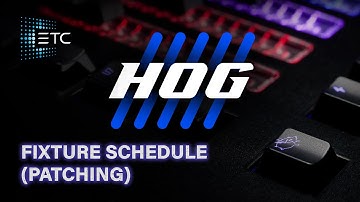 Fixture Schedule (Patching) with Hog