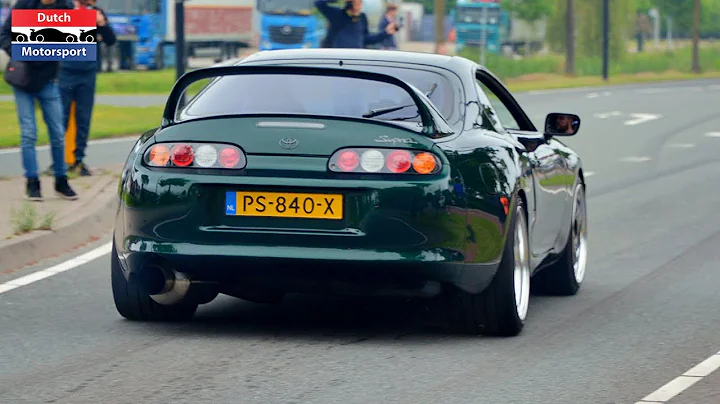 800HP Toyota Supra with Precision 6466 Turbo - Crazy Launches & Flyby!