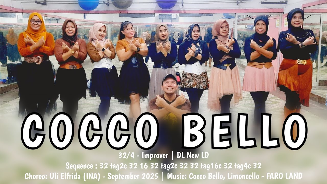 Cocco Bello Line Dance | Improver | @ulielf (INA) - Sept 2025