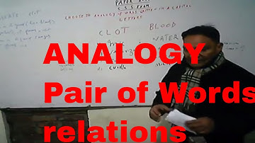 Analogy, English 4 Online NTS, UTS, PTS, OTS, JTS, FPSC, PPSC, BPSC,KPKPSC, AJKPSC, CSS Preparations