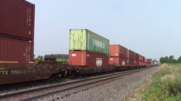 7/25/23 Near Republic, OH; CSX Intermodal w/ Dual YN2 Dash 8s!!!