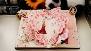 ASMR✨ scrapbooking 🌸Pink Theme #asmr  #scrapbooking #diy #journal