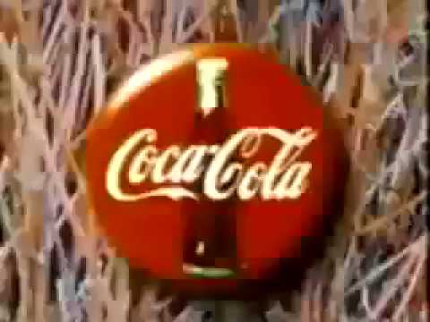 اعلان كوكاكولا قديم من التسعينات