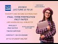 Eco615 lecture 23 to 25 final term notes prepration past paper | vu student helper