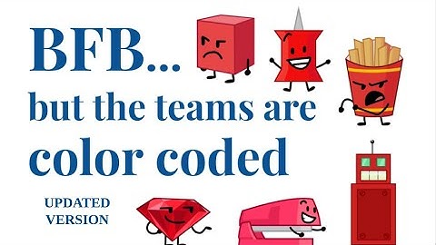 BFB but the Teams are Color Coded (Updated Version)