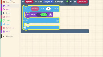 Check for Score Before Ending Game (Makecode Arcade)