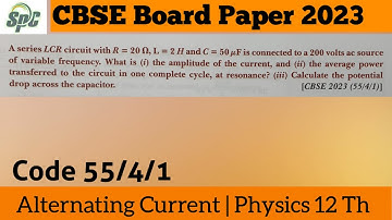 A series LCR circuit with R = 20 ohm , L = 2H and C = 50 microF is connected to a 200 V ac source
