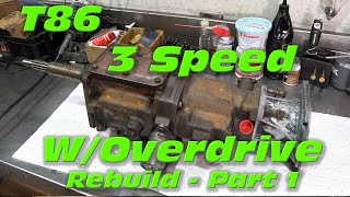 Borg Warner T86 3 Speed and R10 Overdrive Nash Healey Rebuild