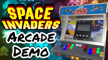 Space Invaders Gameplay Demo On Raspberry Pi Powered Arcade Cabinet - RetroPie Guy