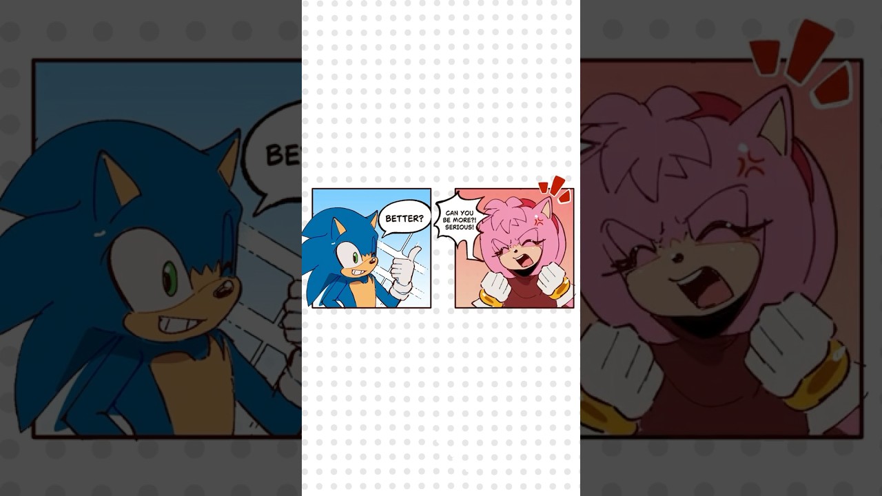 Sonic & Amy Get REAL🩷💙 #sonamy #comicdub