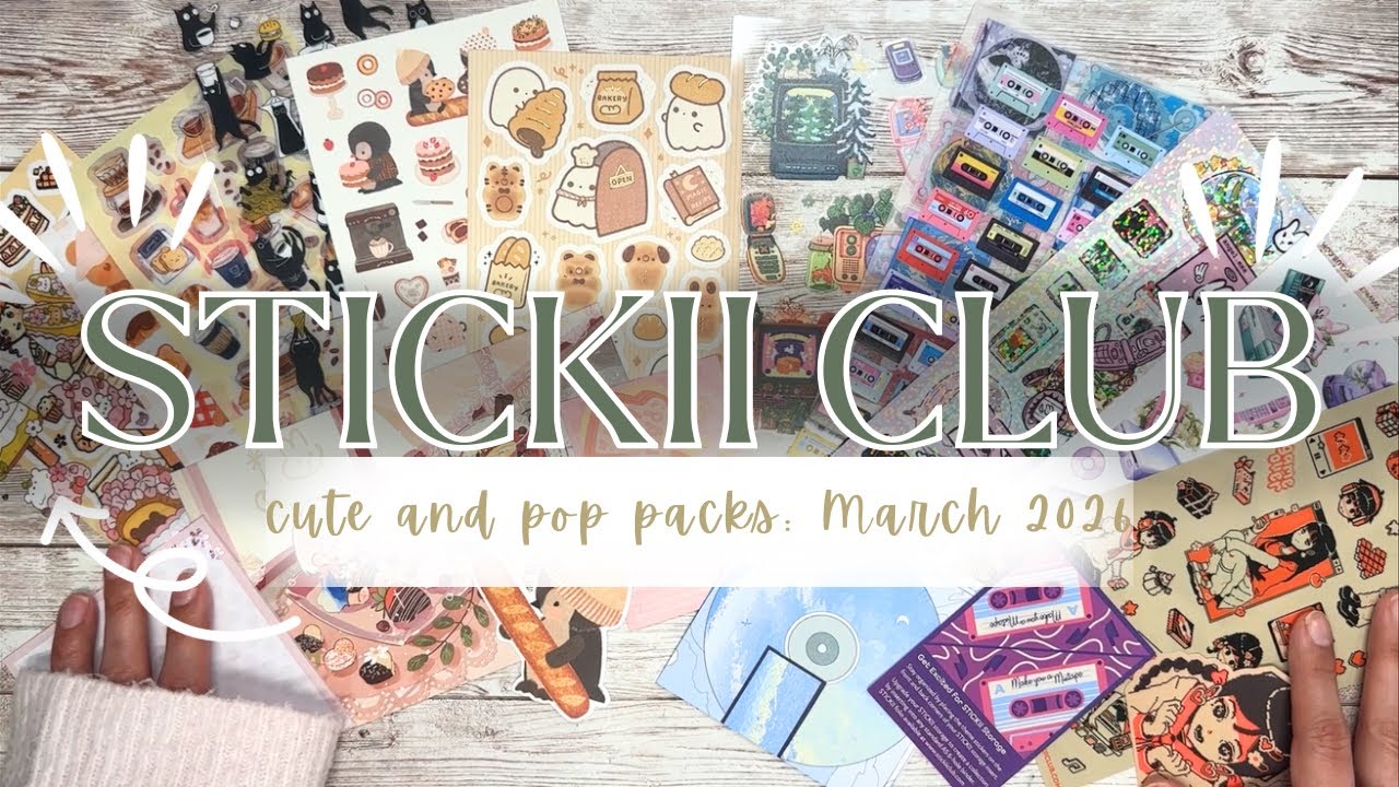 Спойлеры Stickiiclub / Наборы Cute and Pop / Март 2026