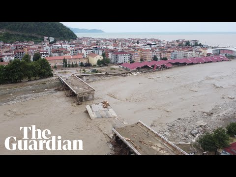 Drone footage shows devastating aftermath of Turkey floods
