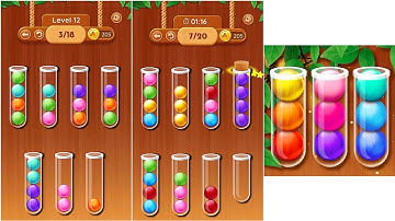 Woody Ball Sort Puzzle Gameplay 2 , Android Games ios Walkthrough Simulator Think Brain