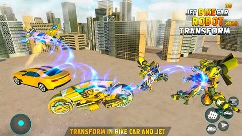 Jet robot car transformation :robot car games / GamePlay TV