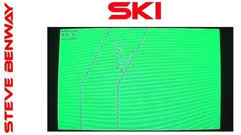 Ski on the Commodore PET / CBM 8032. Gameplay & Commentary