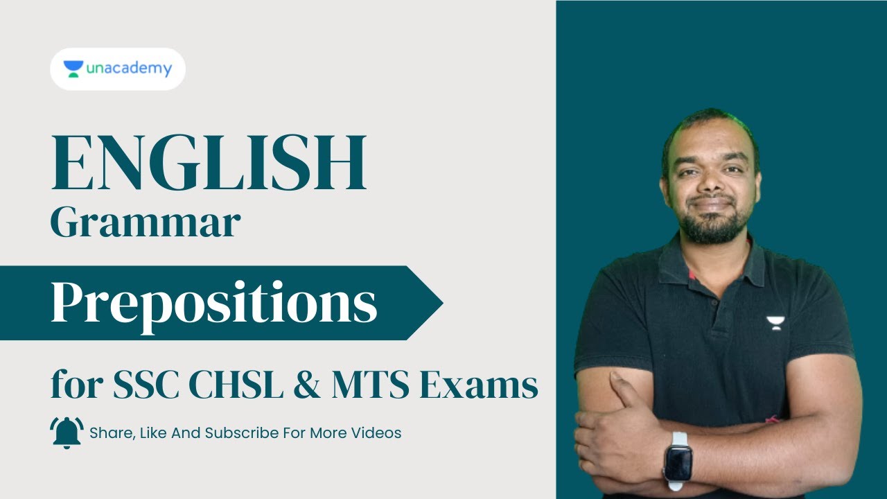 Prepositions for CHSL & MTS Exams | English Grammar | Abhilash Varma | Unacademy Kannada