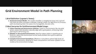 5.0 Algorithms, models, analysis used in Path Planning