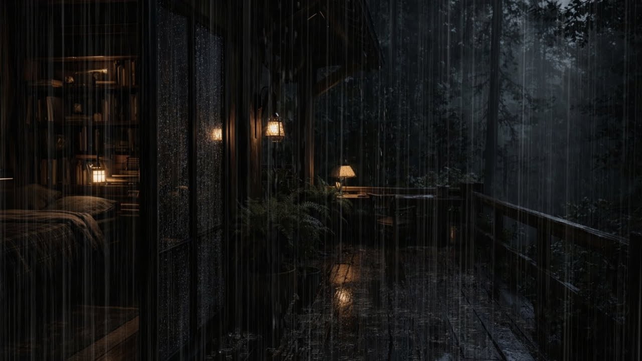 Heavy Rain with Thunder & Loud Storm Sounds Hours Nonstop for Deep Sleep | Relaxing Rain Ambience12
