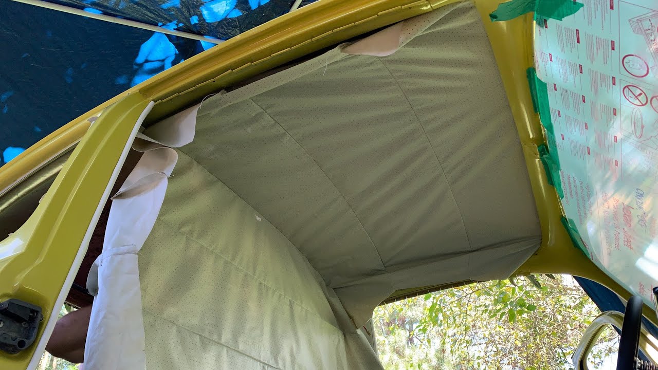 Tonella - Instalação do forro de teto no Fusca!