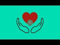 Love with hand Lottie JSON animation