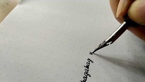 Tagalog Tongue Twister In Cursive | Nakakapagpabagabag