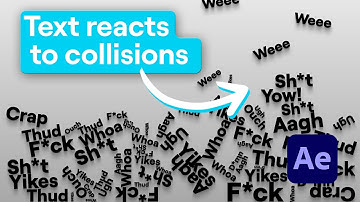 Create a Realistic Colliding Text Animation in After Effects using Newton