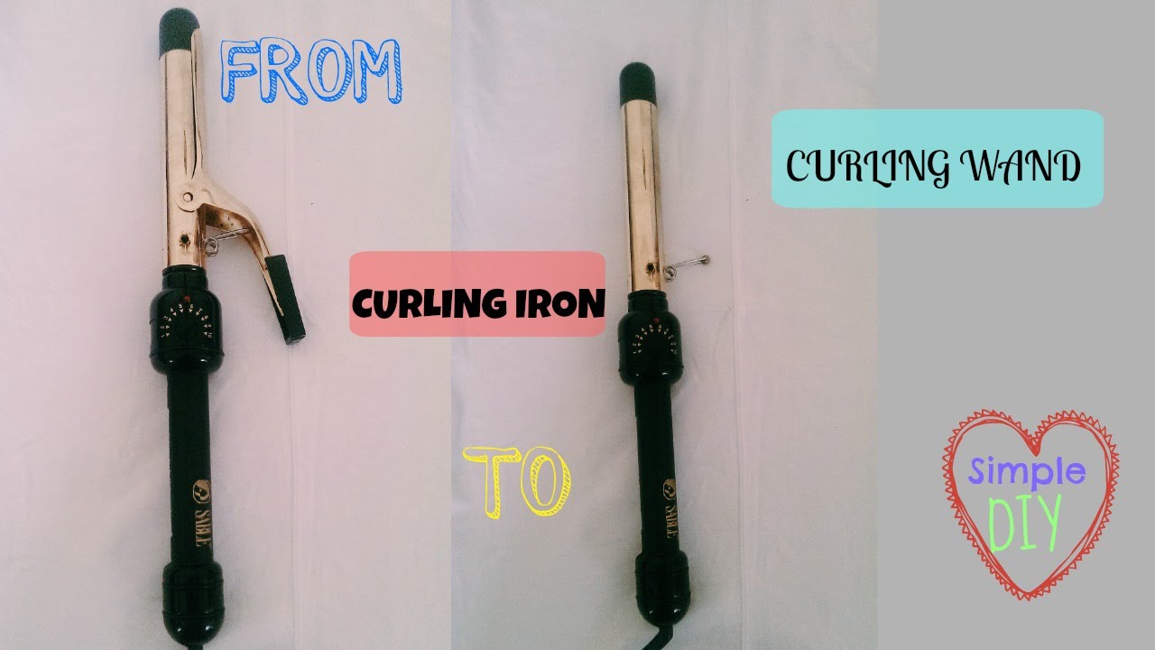 DIY (from curling iron to wand) YouTube