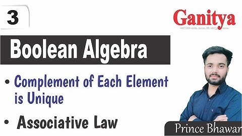 Associative Law in boolean algebra | In a Boolean algebra complement of every element is unique
