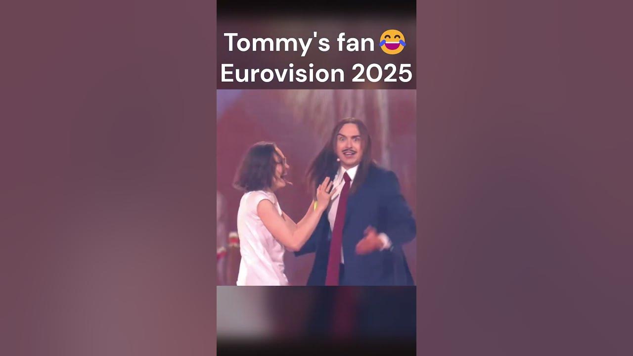 #shorts Tommy's crazy fan😂 (Eurovision 2025 Estonia 🇪🇪) #eurovision #eurovision2025 #tommycash
