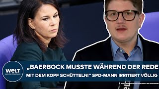 PUTINS KRIEG: "Annalena Baerbock musste während der Rede mit dem Kopf schütteln!" SPD-Mann irritiert
