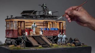 Apocalypse Survivors Search A Contaminated World For Supplies | #diorama  | #scalemodel