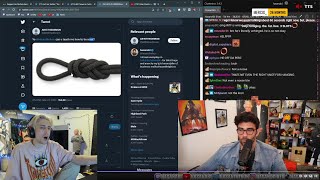 xQc reacts to Hasan getting a tweet from Adin suggesting he should k*ll himself