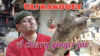 Wood turning a Ginger Jar